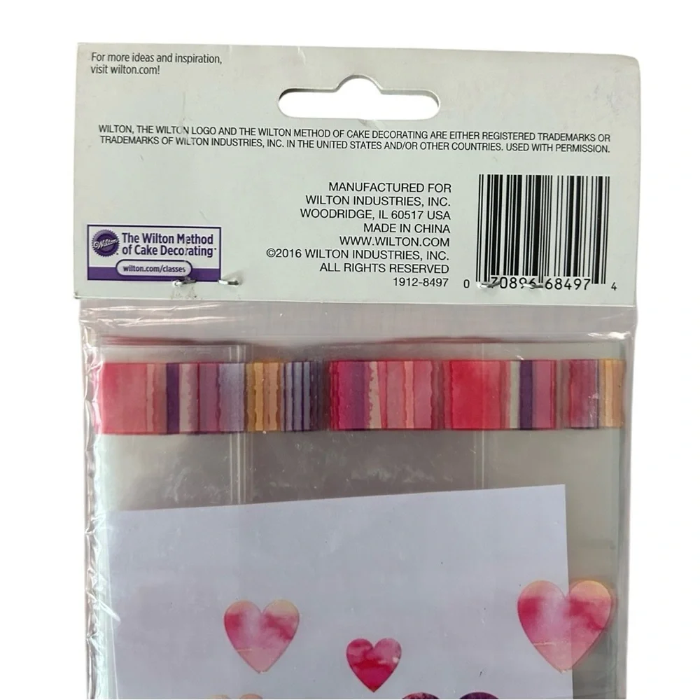 NEW Wilton Cellophane Party Bags Lot of 4 Party Size 4 Mini Size 160 Total Heart